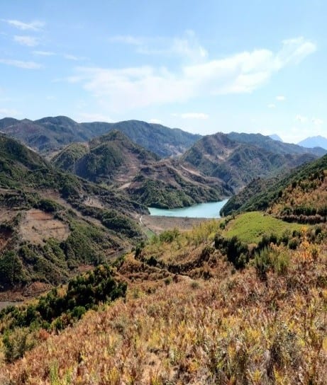 Landscape, the Hills of Mallakastra and the Lumara Lakes — Maja e Calës